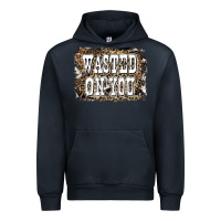 Navy Western Wasted On You Background Urban Hoodie - LillyAllenDesigns