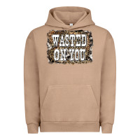 Pigment Burro Western Wasted On You Background Urban Hoodie - LillyAllenDesigns