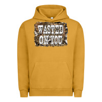 Pigment Peanut Butter Western Wasted On You Background Urban Hoodie - LillyAllenDesigns