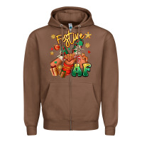 Chestnut festive af christmas black kid sneakers Zipper Hoodie - RanaPortraitStore