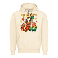 Sandshell festive af christmas black kid sneakers Zipper Hoodie - RanaPortraitStore
