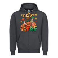 Smoke festive af christmas black kid sneakers Zipper Hoodie - RanaPortraitStore