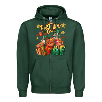 Sports Green festive af christmas black kid sneakers Zipper Hoodie - RanaPortraitStore
