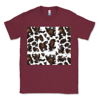 Burgundy cowhide pattern Classic Tee - RanaPortraitStore