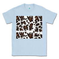 Dusty Blue cowhide pattern Classic Tee - RanaPortraitStore
