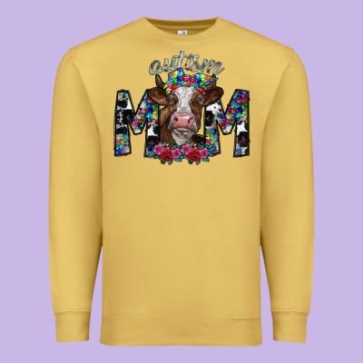 Autism Mom 2 Premium Sweatshirt Designed By Sublimationcraftshop