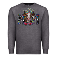 Charcoal Heather autism mom 2 Premium Sweatshirt - SublimationCraftShop