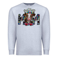 Heather Grey autism mom 2 Premium Sweatshirt - SublimationCraftShop