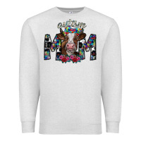 Oatmeal Heather autism mom 2 Premium Sweatshirt - SublimationCraftShop