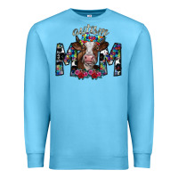 Ocean Blue autism mom 2 Premium Sweatshirt - SublimationCraftShop