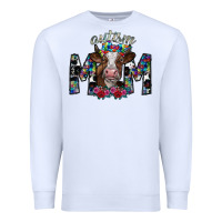 White autism mom 2 Premium Sweatshirt - SublimationCraftShop