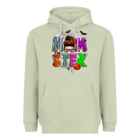 Matcha halloween momster messy bun Heavyweight Hoodie - Zillion Design Studio