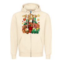 Sandshell festive af christmas black girl children sneakers Zipper Hoodie - RanaPortraitStore