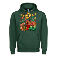 Sports Green festive af christmas black girl children sneakers Zipper Hoodie - RanaPortraitStore