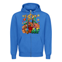 True Royal festive af christmas black girl children sneakers Zipper Hoodie - RanaPortraitStore