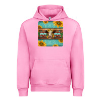 Fuchsia Pink hereford cattle mom coaster Urban Hoodie - Jasminsmagicworld