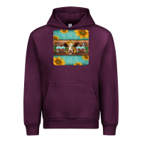 Mauve Wine hereford cattle mom coaster Urban Hoodie - Jasminsmagicworld