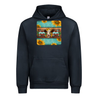 Navy hereford cattle mom coaster Urban Hoodie - Jasminsmagicworld