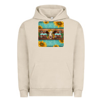 Pigment French Oak hereford cattle mom coaster Urban Hoodie - Jasminsmagicworld