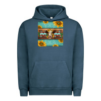 Pigment Midnight Navy hereford cattle mom coaster Urban Hoodie - Jasminsmagicworld