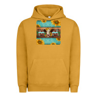 Pigment Peanut Butter hereford cattle mom coaster Urban Hoodie - Jasminsmagicworld