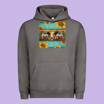Hereford Cattle Mom Coaster Urban Hoodie Designed By Jasminsmagicworld