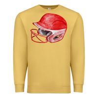 Antique Gold red softball helmet fa element Premium Sweatshirt - FaDigitalArtStudio