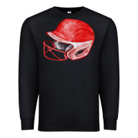 Black red softball helmet fa element Premium Sweatshirt - FaDigitalArtStudio