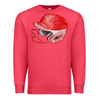 Cardinal red softball helmet fa element Premium Sweatshirt - FaDigitalArtStudio