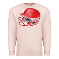 Pale Pink red softball helmet fa element Premium Sweatshirt - FaDigitalArtStudio