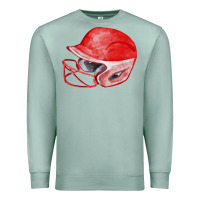 Seafoam red softball helmet fa element Premium Sweatshirt - FaDigitalArtStudio