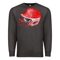 Smoke red softball helmet fa element Premium Sweatshirt - FaDigitalArtStudio