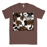 Chestnut cowhide and leopard pattern Classic Tee - RanaPortraitStore