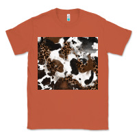 Copper cowhide and leopard pattern Classic Tee - RanaPortraitStore