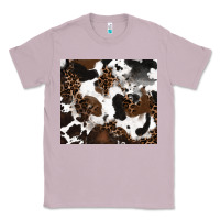 Lilac cowhide and leopard pattern Classic Tee - RanaPortraitStore