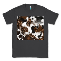 Smoke cowhide and leopard pattern Classic Tee - RanaPortraitStore
