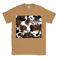 Toasted Coconut cowhide and leopard pattern Classic Tee - RanaPortraitStore