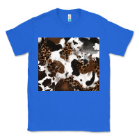 True Royal cowhide and leopard pattern Classic Tee - RanaPortraitStore