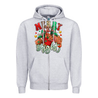 Heather Grey merry and bright black kid sneakers Zipper Hoodie - RanaPortraitStore