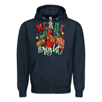 Navy merry and bright black kid sneakers Zipper Hoodie - RanaPortraitStore