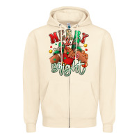 Sandshell merry and bright black kid sneakers Zipper Hoodie - RanaPortraitStore