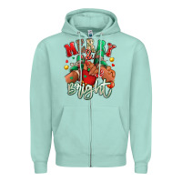 Seafoam merry and bright black kid sneakers Zipper Hoodie - RanaPortraitStore