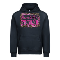 Navy Western Somebody's Problem Urban Hoodie - LillyAllenDesigns