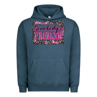 Pigment Midnight Navy Western Somebody's Problem Urban Hoodie - LillyAllenDesigns