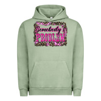 Pigment Oil Green Western Somebody's Problem Urban Hoodie - LillyAllenDesigns