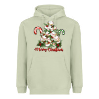 Matcha merry christmas baseball Heavyweight Hoodie - RanaPortraitStore