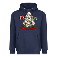 Navy merry christmas baseball Heavyweight Hoodie - RanaPortraitStore