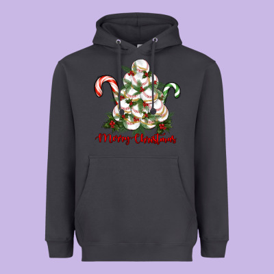 Merry Christmas Baseball Heavyweight Hoodie Designed By Ranaportraitstore