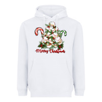 White merry christmas baseball Heavyweight Hoodie - RanaPortraitStore