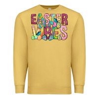 Antique Gold Easter vibes Easter Day Premium Sweatshirt - Neo Western
